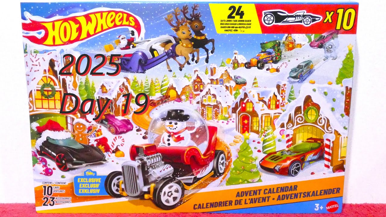 2025 Hot Wheels Advent Calendar Day 19 - YouTube
