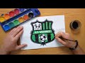 Come disegnare il logo di U.S. Sassuolo Calcio - How to draw the US Sassuolo logo - Serie A