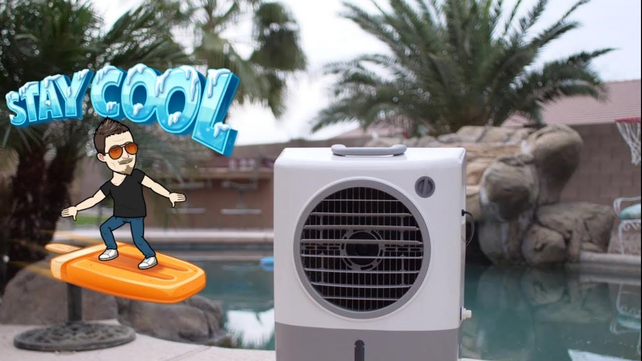 Hessaire 1,300 CFM 2- Speed Portable Evaporative Cooler - YouTube