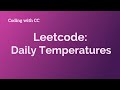 Leetcode Daily Temperatures