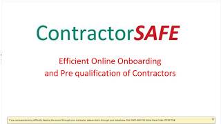SIA Webinar: Contractor Management
