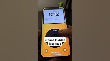iPhone Hidden Trackpad