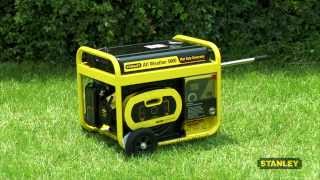 Stanley 5,000-Watt Storm Gasoline Powered Portable Generator with Removable Generator Panel