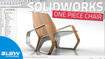 How to model this One Piece Chair in SOLIDWORKS?