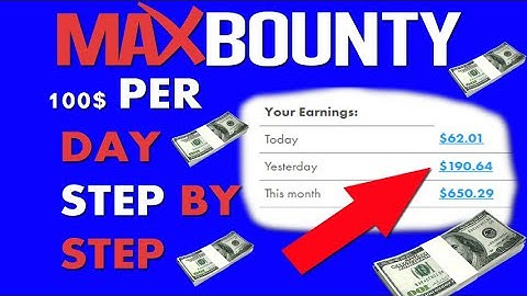 Maxbounty Traffic Source Secret How To Make $100 Daily with Maxbounty Step By Step On AutoPilot