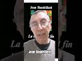 Jean Baudrillard. La ilusión del fin #shorts