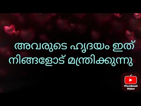 അവർ മനസ് തുറന്നു ഇത് നിങ്ങളോട് പറയുന്നു #tarot #love 