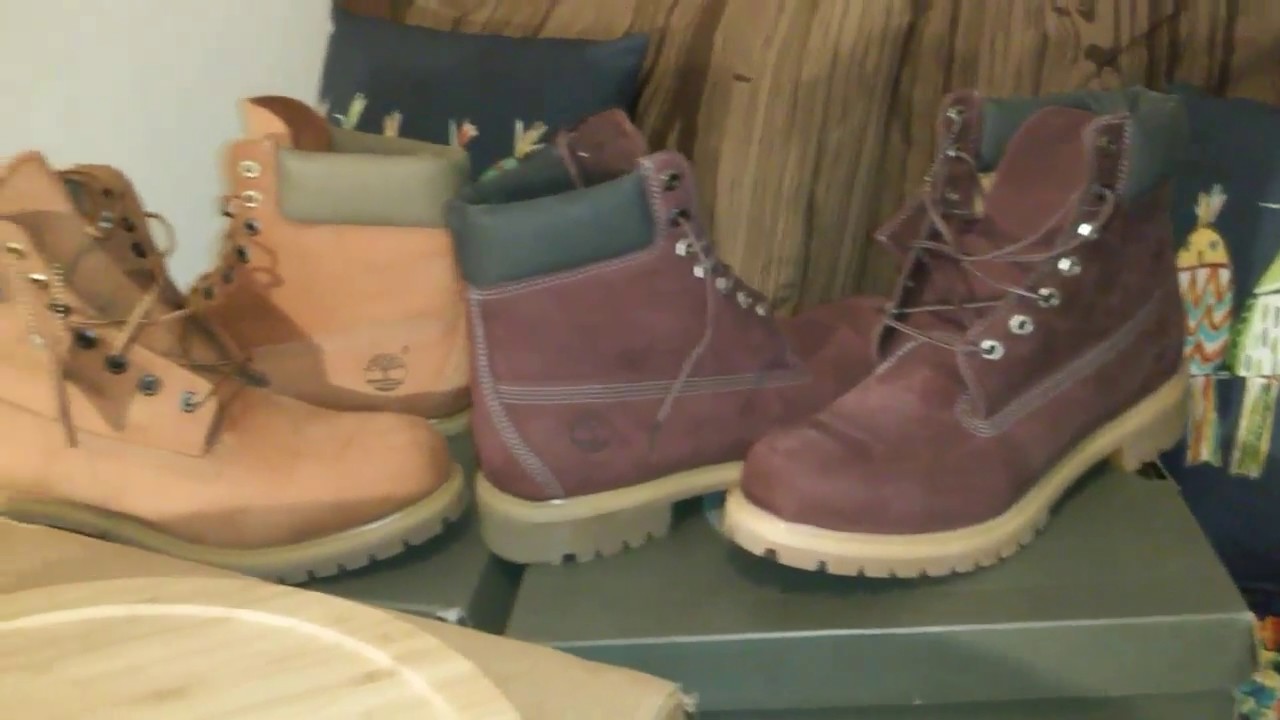 plum timberland boots