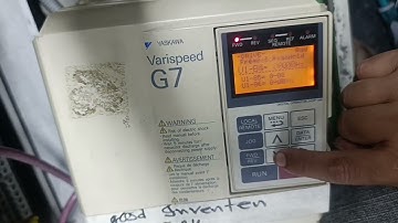 Yaskawa Varispeed G7 VFD/Inverter parameter setting.