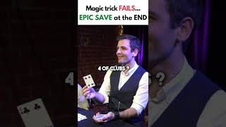 Thumbnail for 😱 Magician’s WORST NIGHTMARE 😱 #cardmagician #Improvisation #Magic #Show #Fail #Comedy #cardtrick