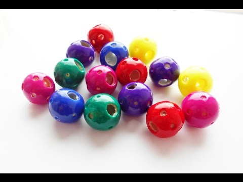 Полые Бусины МЕТЕОРИТЫ из полимерной глины FIMO
