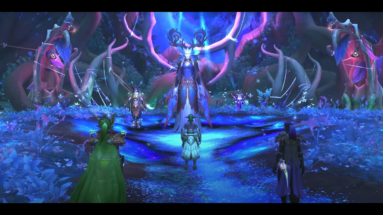 Tyrande Murmevent et la Reine de l'hiver (cinématique en jeu)