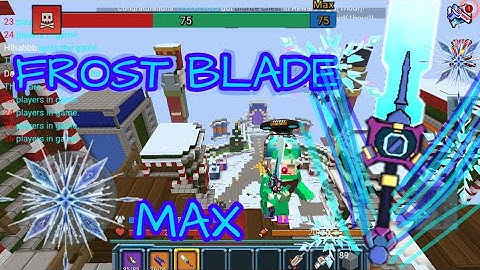 Power of Max Level Frost Blade -Blockman Go Build and Shoot