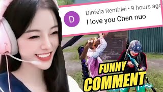 ❤Facecam ❤Chen Nuo React on Random comments