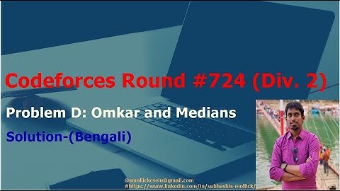 Codeforces Round #724 (Div. 2) Problem: D. Omkar and Medians (Bengali)
