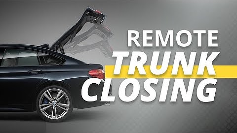 Remote Trunk Closing - How To Use?
