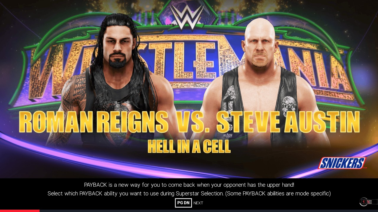 WWE 2K19 Roman Reigns VS. Steve Austin CPU VS CPU  Will Roman Reigns Take Revenge This TIme 4K 60FPS