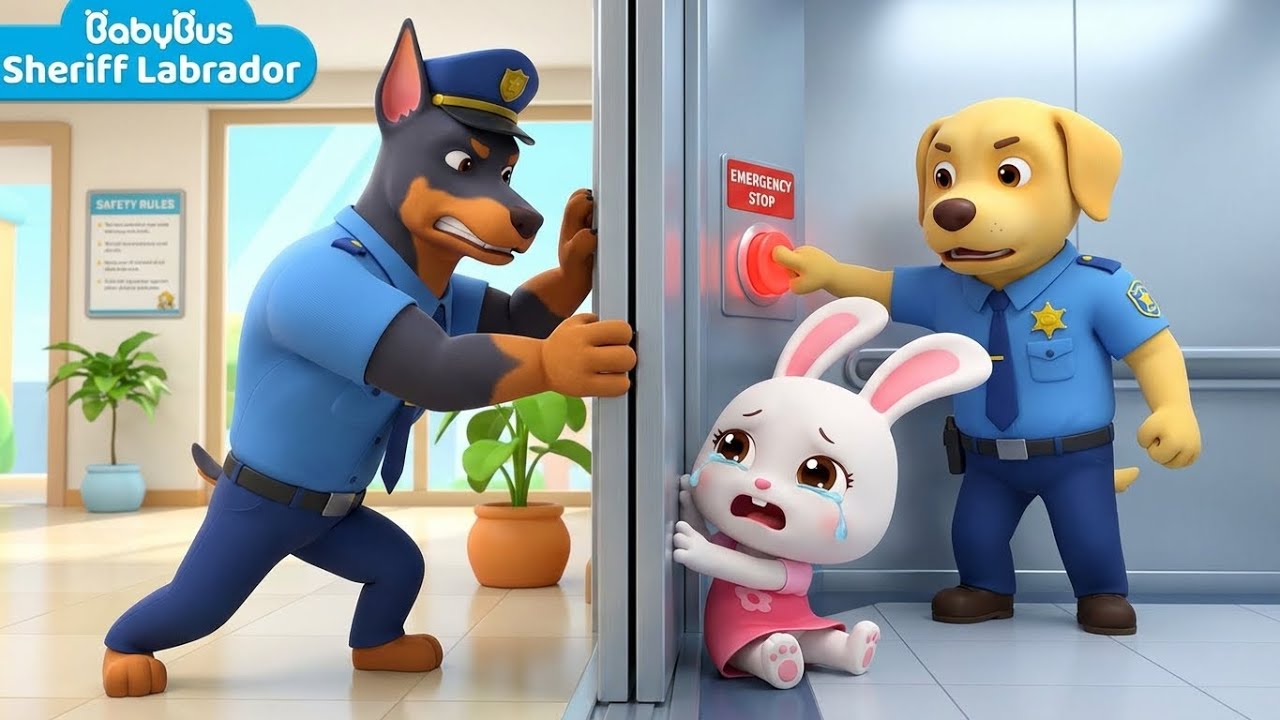 Elevator Door Trap! 🛗 Pipi Rabbit’s Dangerous Mistake | Sheriff Labrador Police Rescue