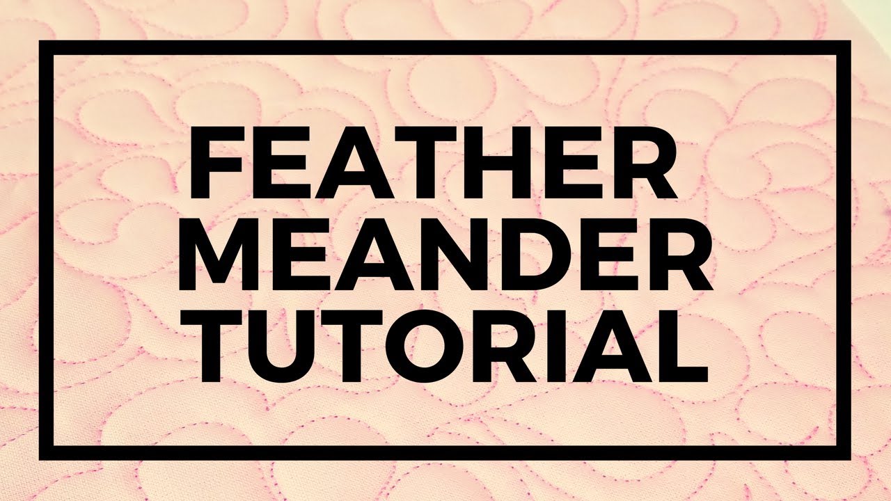 Finally Learn Feathers Machine Quilting Tutorial: Free-motion Challenge Quilting Along
