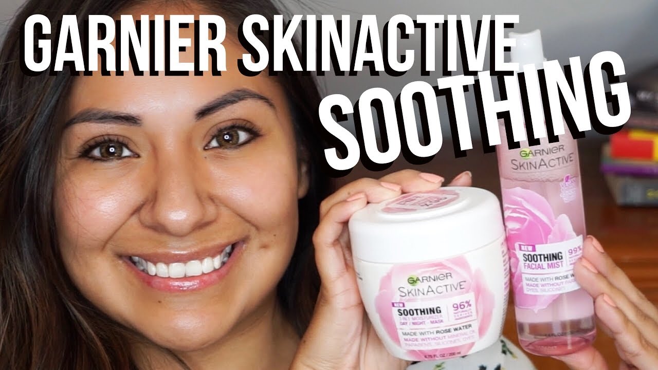 YouTube - dehydrated to Rose Active Skin skin | solution Water A Garnier Soothing and dry