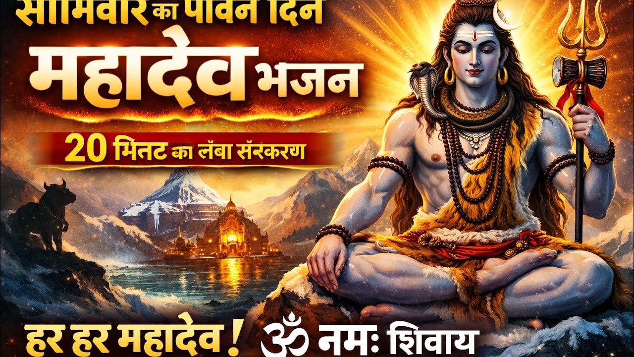 सोमवार स्पेशल महादेव भजन 🙏 भक्ति गीत | ॐ नमः शिवाय | हर हर महादेव