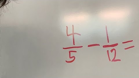 BUTTERFLY 🦋 METHOD Subtracting  Fractions with Unlike Denominators