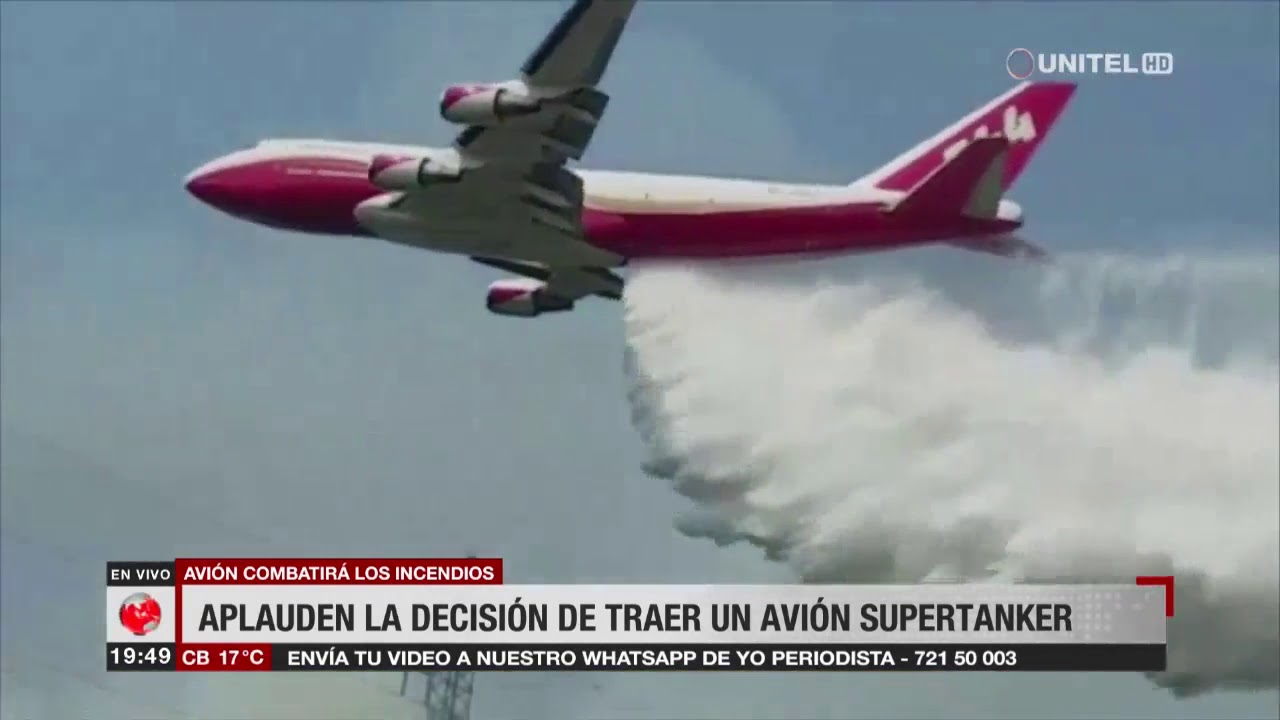 Aplauden la decisión de traer un avión Supertanker