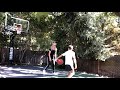 Mother Son Backyard Basketball Sunday Funday