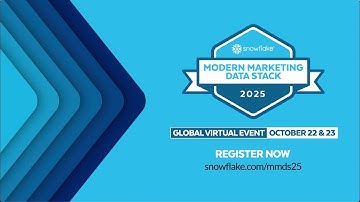 A Special Virtual Event To Unveil The 2025 Modern Marketing Data Stack Report | Oct. 22-23