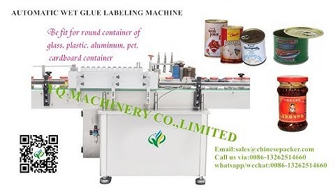 step 1 demo video for automatic wet glue labeling machine wrap around paste paper labeler