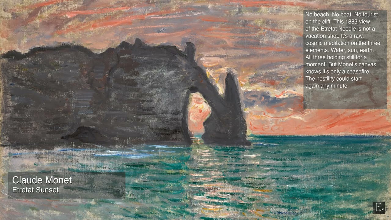 2 Hours with the Three Elements, and Claude Monet at Etretat
