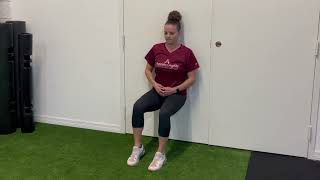 Wall Squats with Weight Shifting