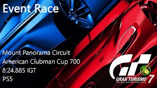 GT7 | PS5 | Mount Panorama Circuit | American Clubman Cup 700 | 8:24.885 IGT