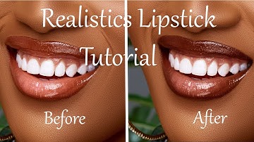 Photoshop tutorial 2024: Realistic lipstick
