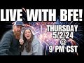 Cheesecake chat game night live with bfe