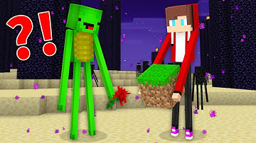 JJ and Mikey Became ENDERMAN - Minecraft Maizen