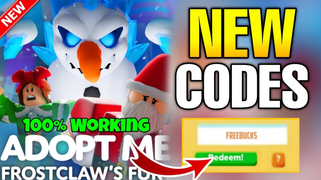 Roblox : Code Adopte Moi ! December 2023 - Alucare