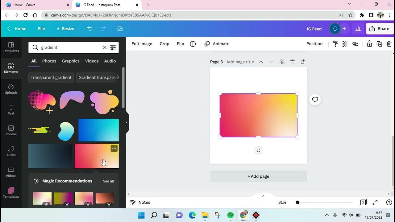 How to Create a Gradient Color in Canva YouTube