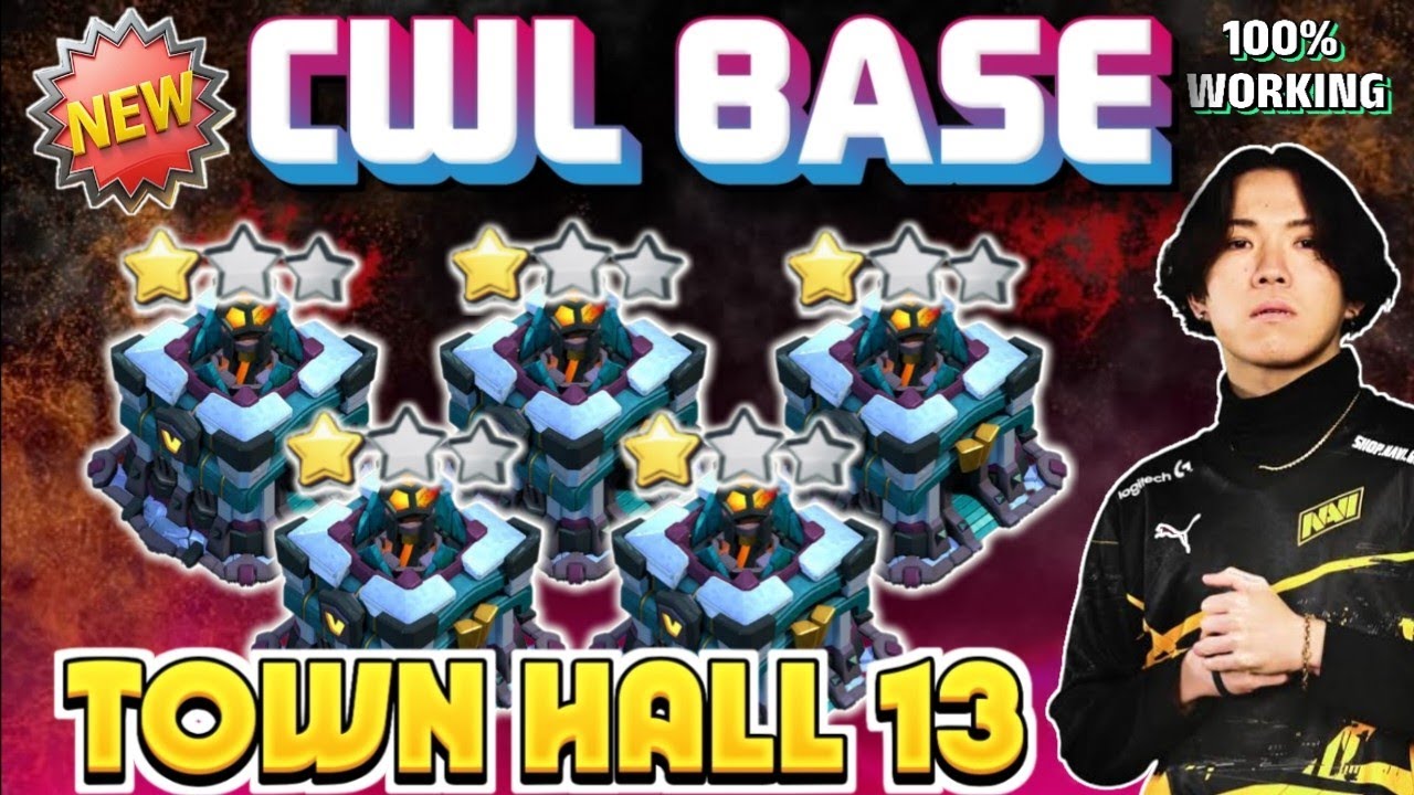 TOP-05 BEST TH13 CWL BASE WITH COPY LINKS || TH13 CWL BASE ANTI EVERYTHING || TH13 CWL BASE 2025