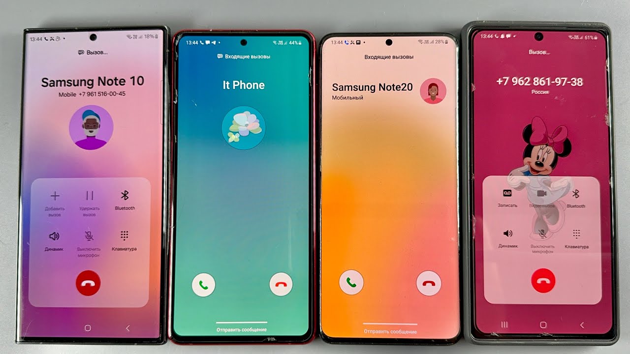 Incoming Call Samsung Galaxy S24 Ultra + Samsung Galaxy Note 10 ...