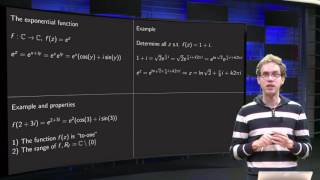 The exponential function - introduction and properties
