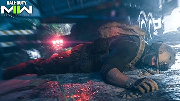 you can kill all the shadows on the road in this mission from Call of Duty: Modern Warfare II...