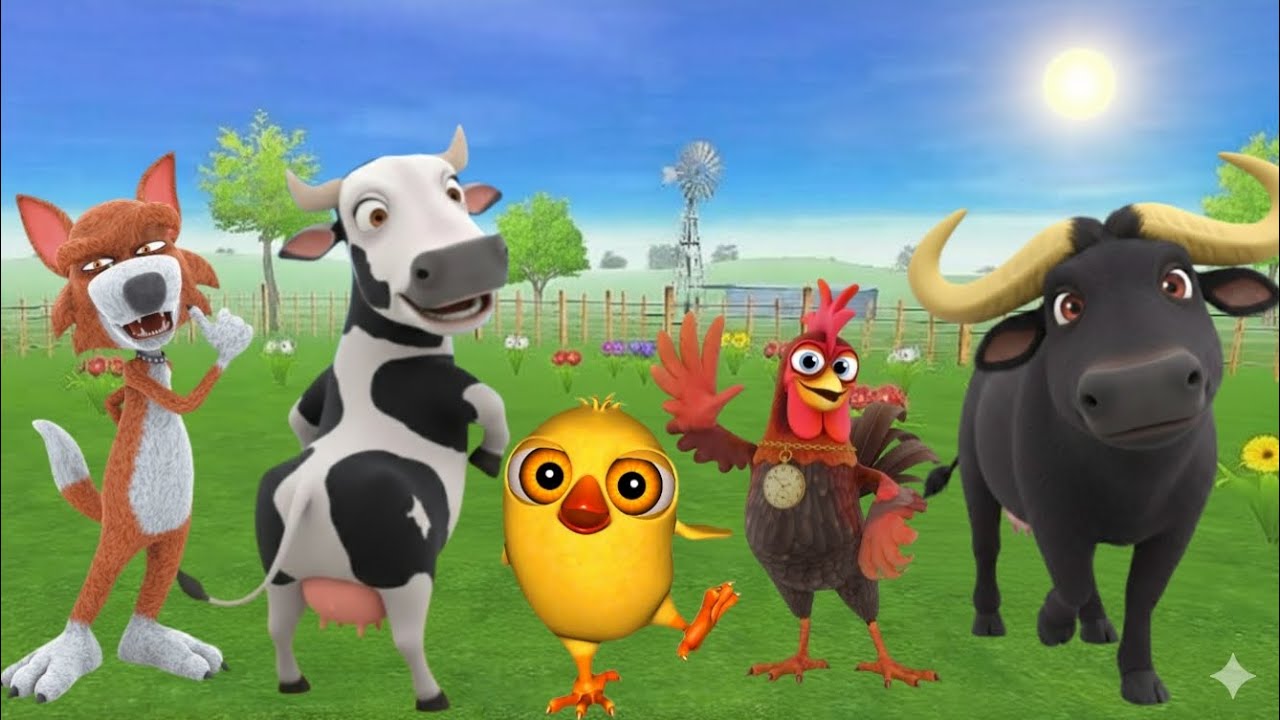El Pollito pío 3d | El toro se congela jugando game ep-09 en el juegodel Toroy el Tractor 3D 2026