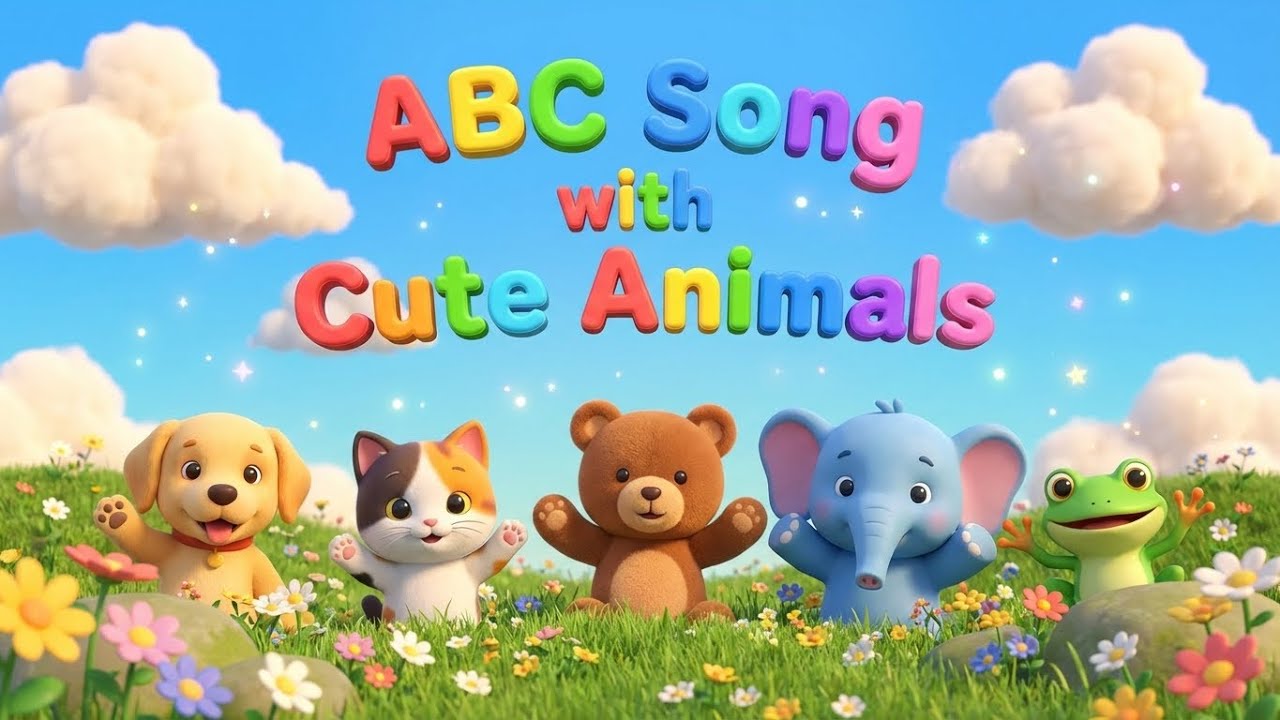 ABC Song with Cute Animals 🐵🐶🐱🎶 | The Marita Rhymes Show | Nursery Rhymes and Kids Songs