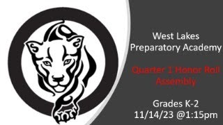 2023-2024 Quarter 1 Honor Roll (Grades K-2)