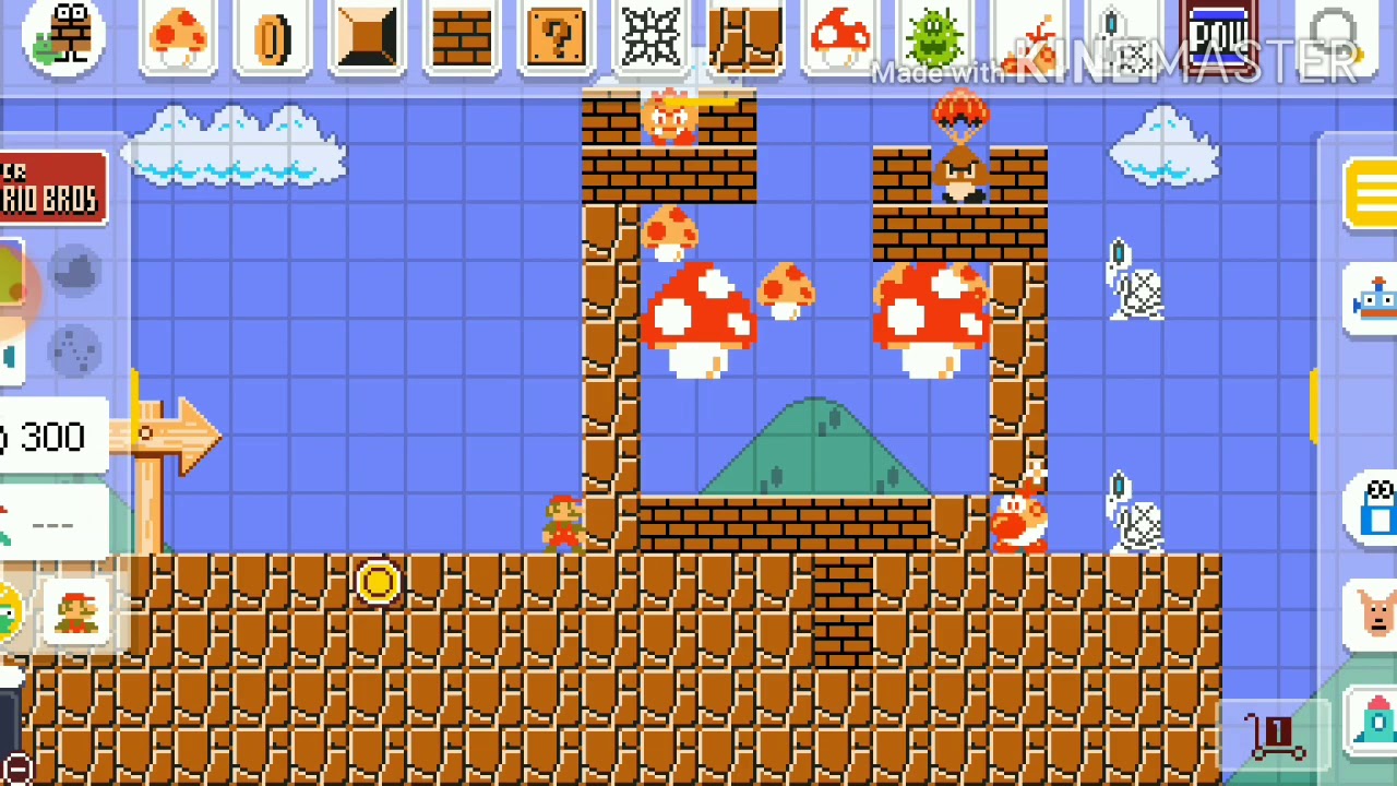 Super Mario maker world engine - YouTube