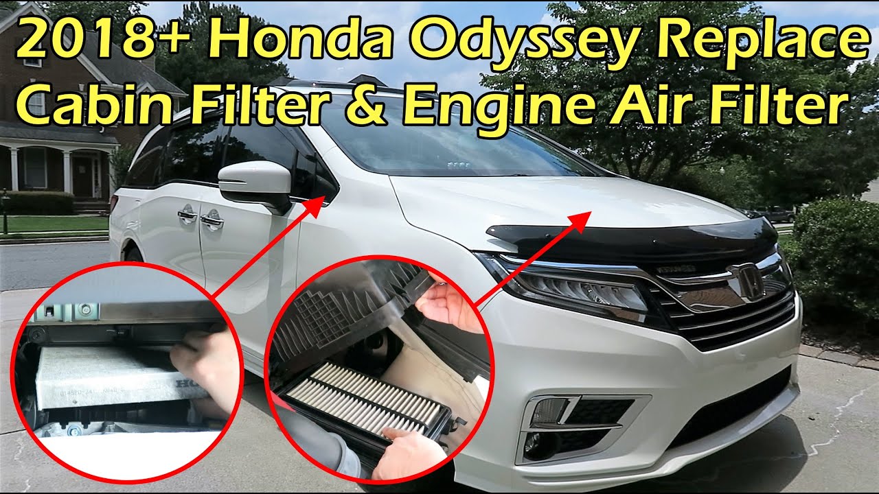 2018+ Honda Odyssey Cabin Filter & Engine Filter Replacement - YouTube
