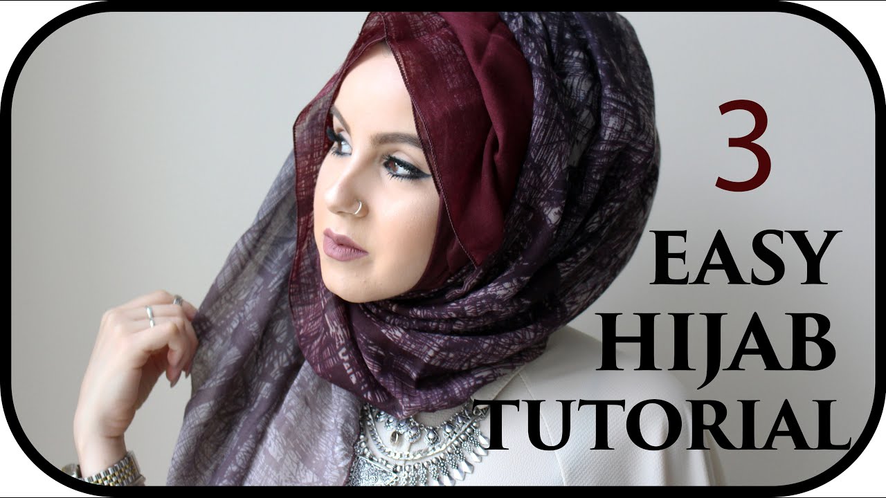  Everyday  Simple  Hijab   Tutorial  Amina Chebbi YouTube