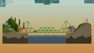 Poly Bridge part 27 18m double deck lift Ancient ruins level 12 under budget