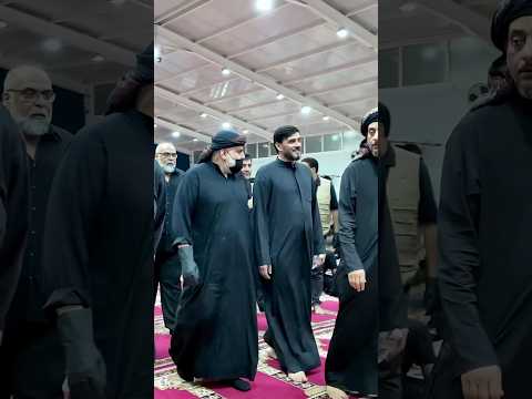 السيد القائد مقتدى الصدر يتفقد زوار الامام الحسين في مضيف ال الصدر الكرام